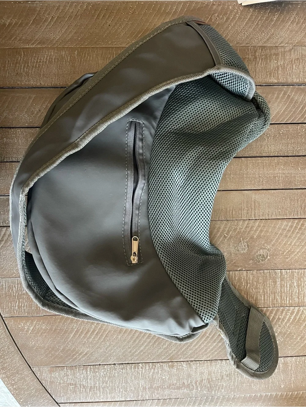 Pet Sling Carrier Dog Harness Bag in Olive Green small
